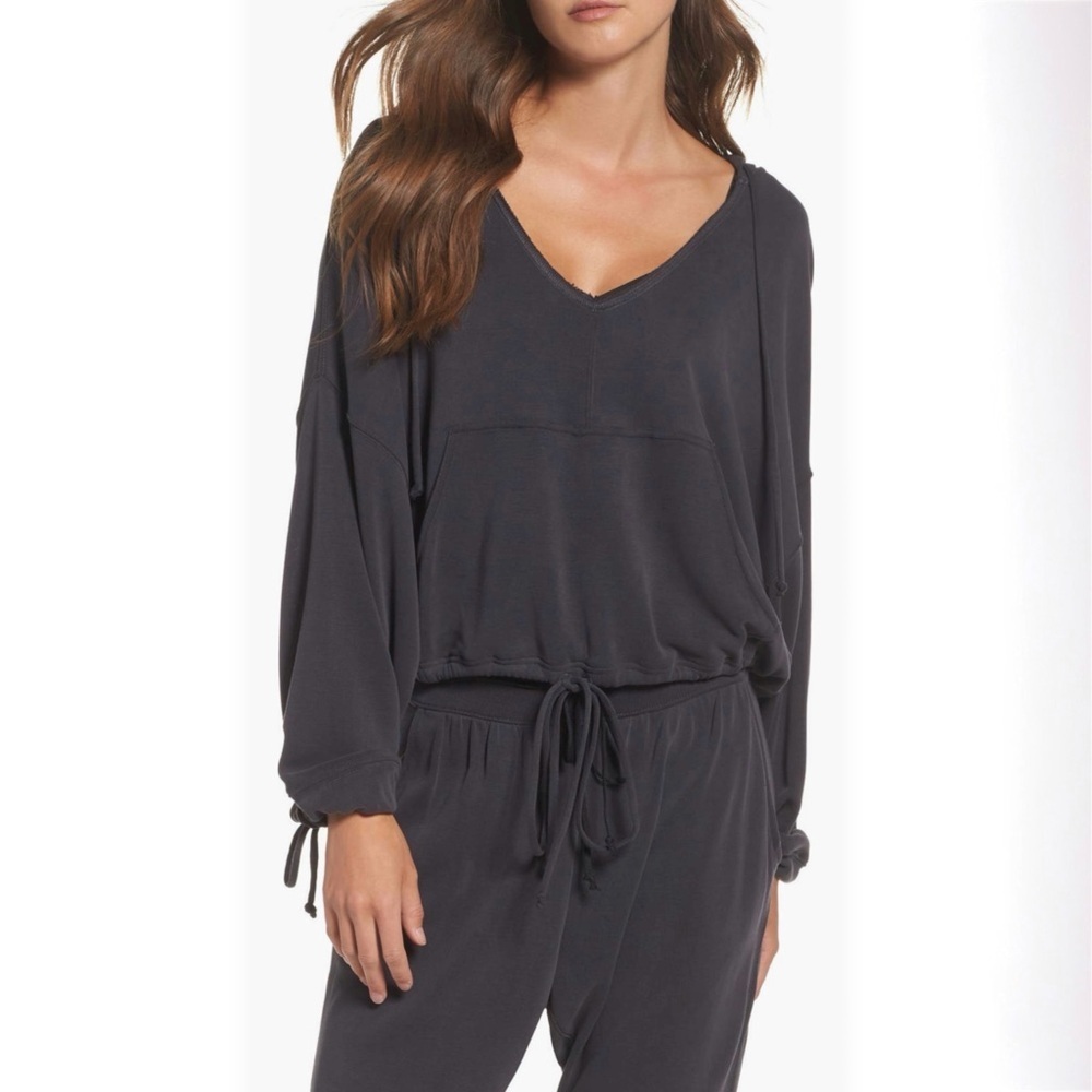 Free People FP Movement Yella Blouson Hoodie in Black - Size XS - Picture 2 of 13